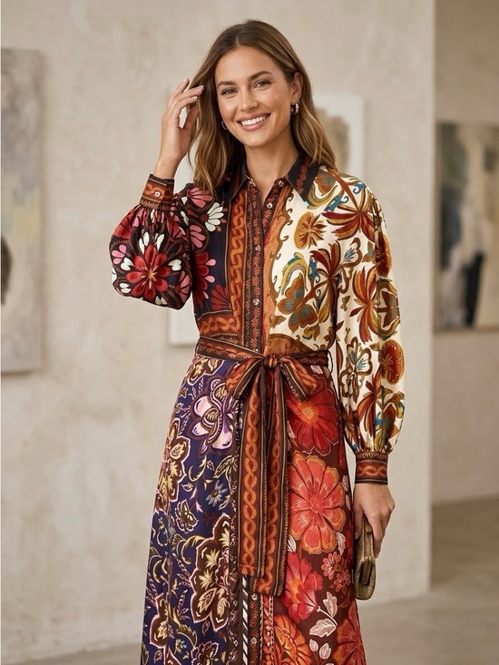 FARM Rio Dresses & Skirts - NWOT FARM Rio Miranda Mix Print Midi Dress
